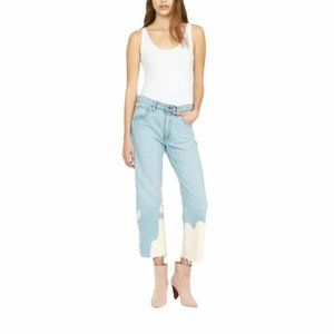 HUDSON Womens Sloane High Rise Light Wash Straight Crop Jeans NWT Size 30